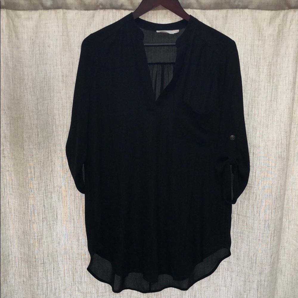 LUSH long tunic style top, sheer, size M